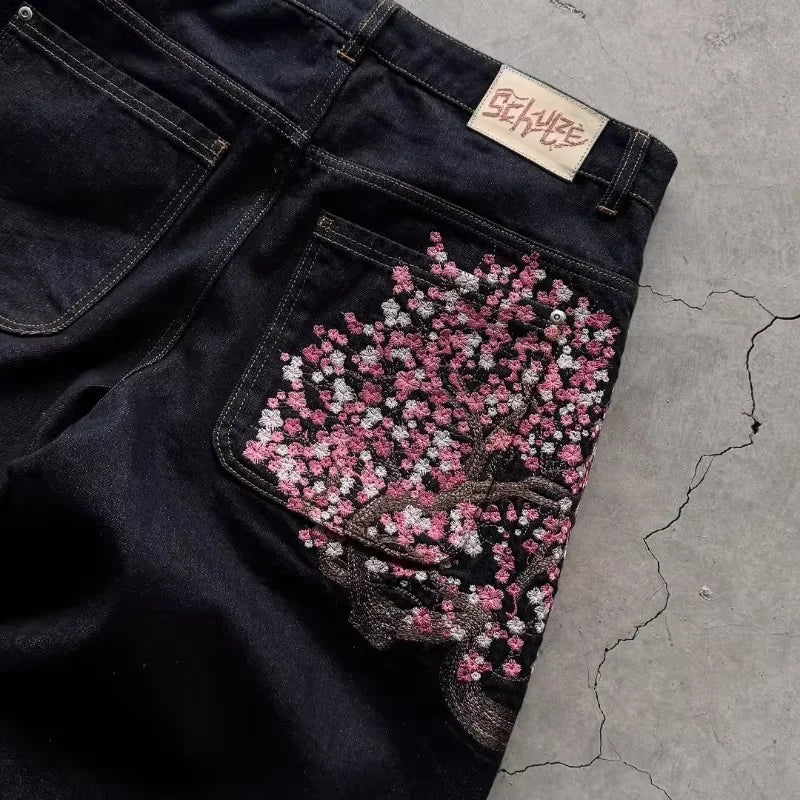 Blossom baggy jeans