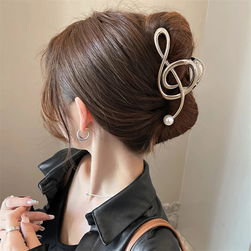 Musical note piano hairclip