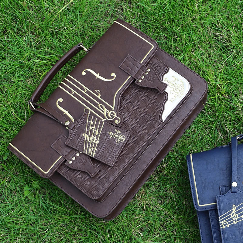 vintage piano hand&shoulder bag