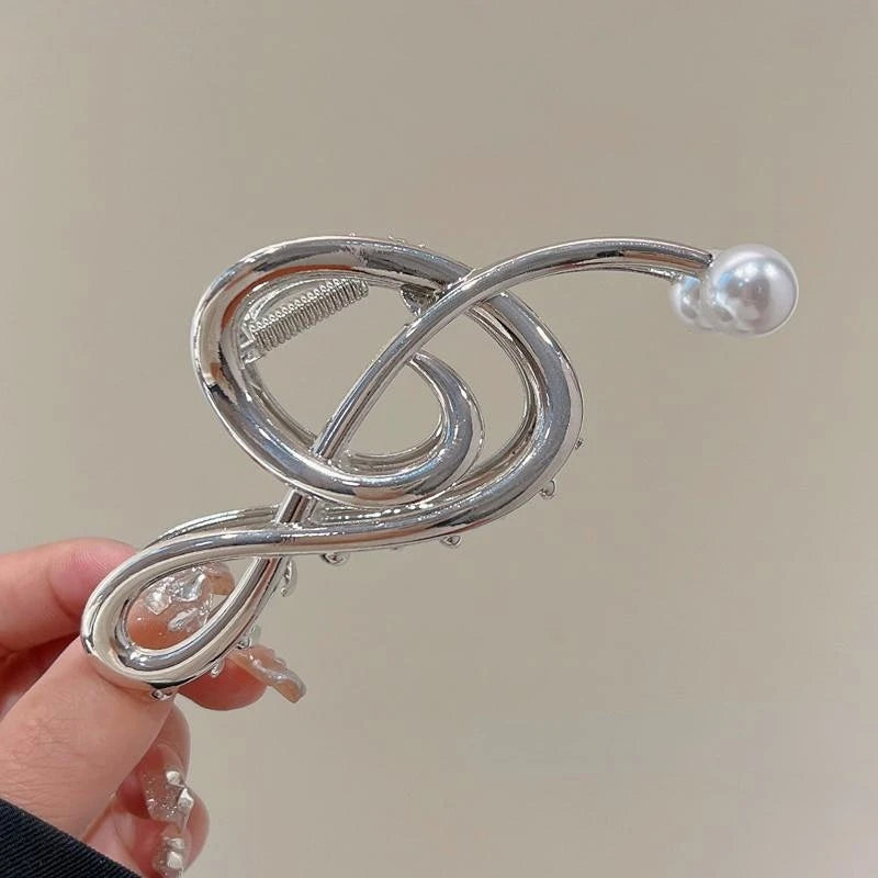 Musical note piano hairclip