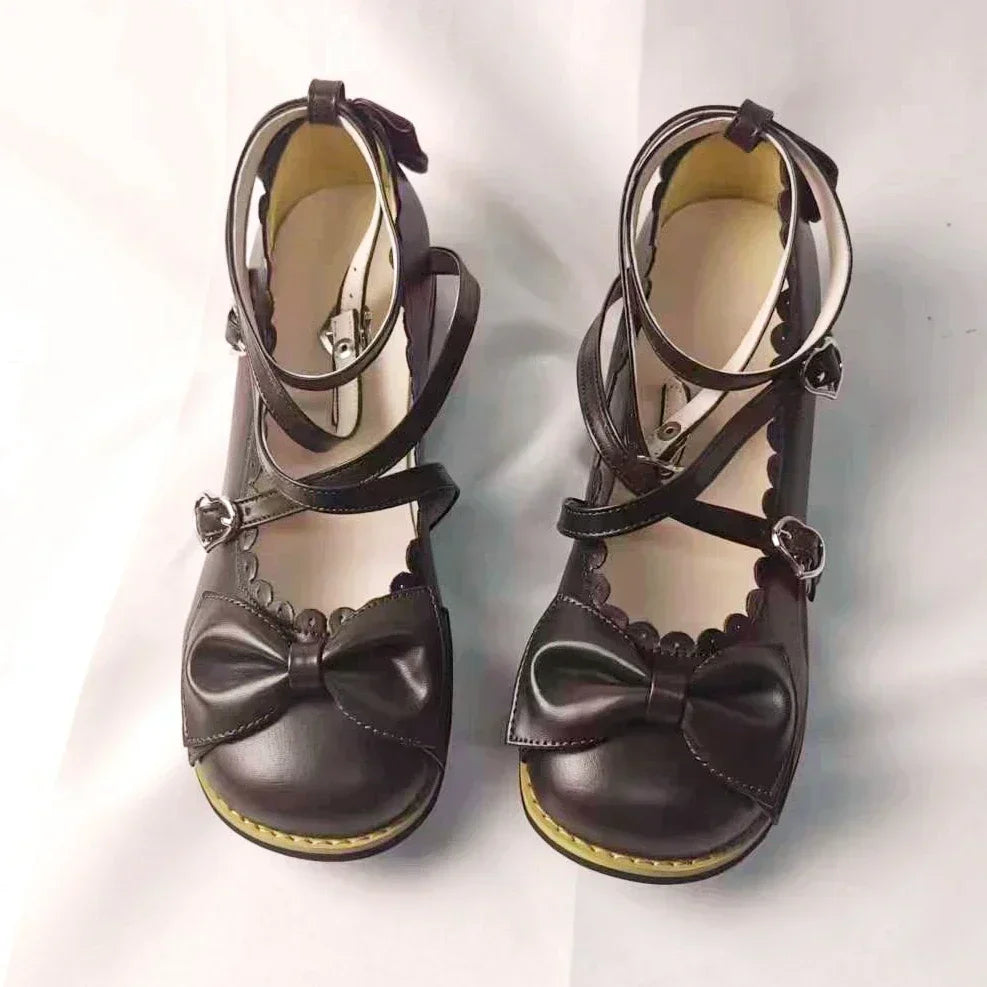 shoujo lolita bow shoes