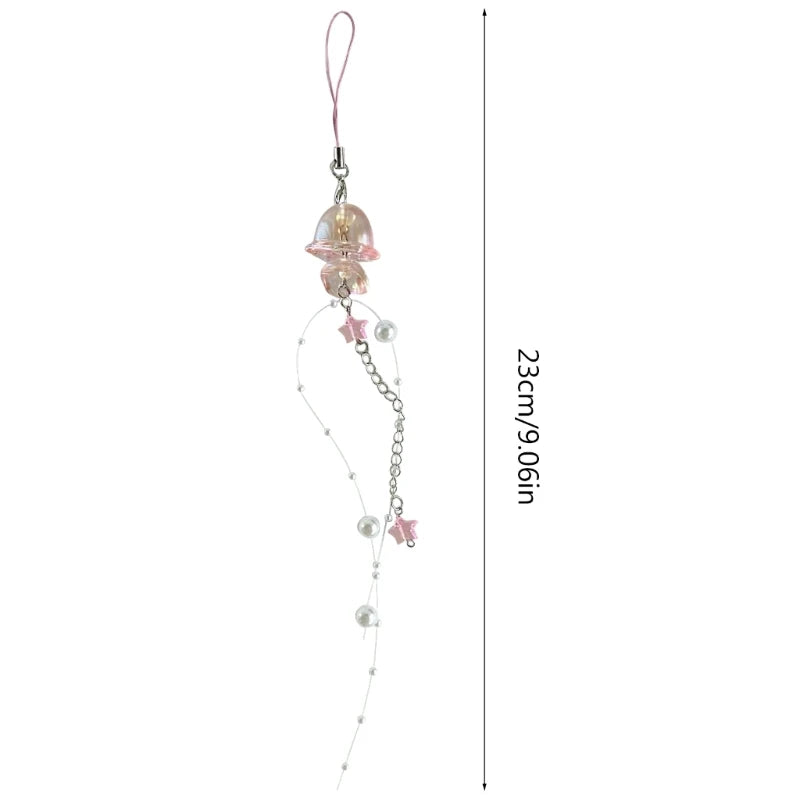 Jellyfish phone charms