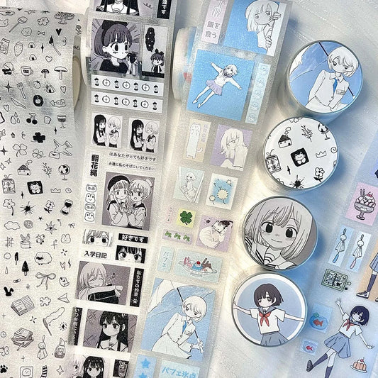 manga anime stickers roll