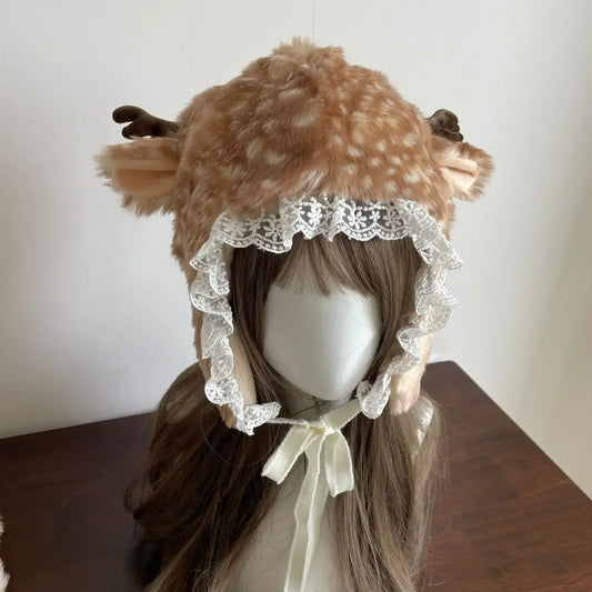 deer & Woolie Snuggle Hat
