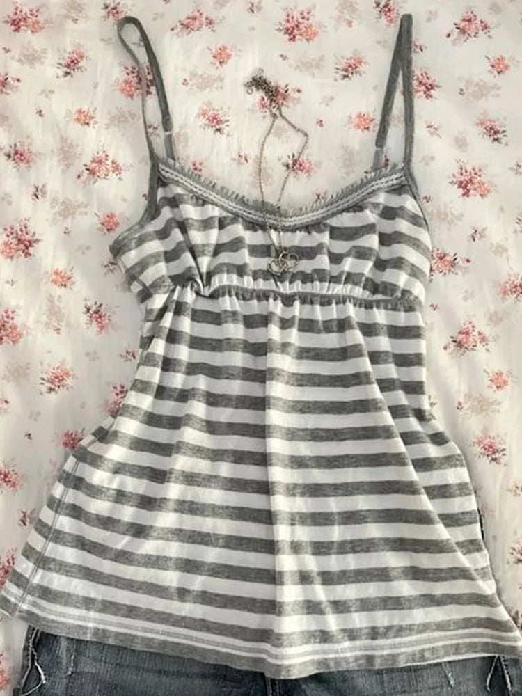 Cute Striped Downtown Top