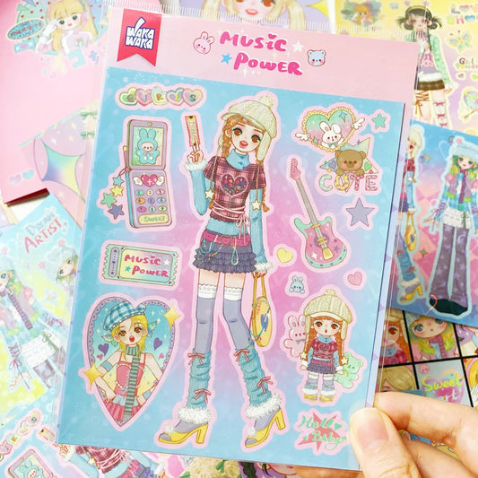 Girls hobby stickers