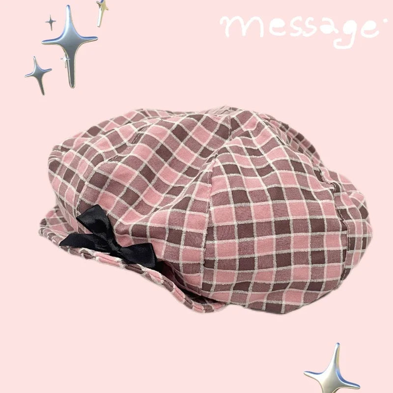 Pink Patterned Charm Hat