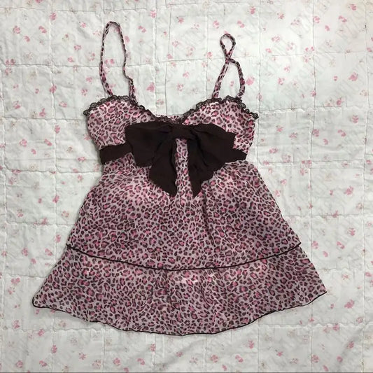 Gyaru Pink Panther Bow Top