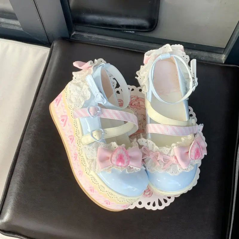 Kawaii Lolita Strawberry shortcake shoes