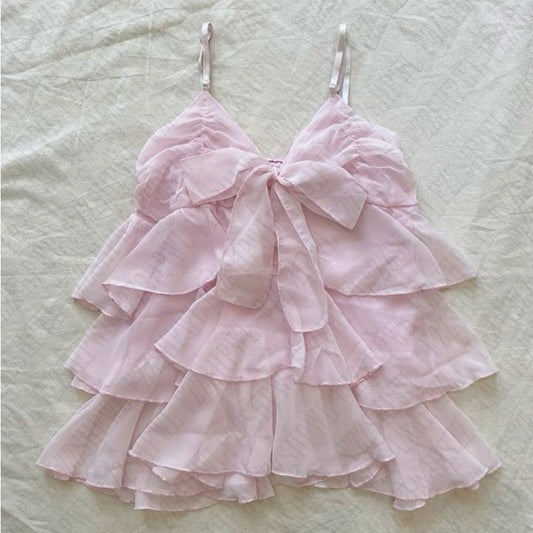 Pink flowy Shoujo Beach Girl Top
