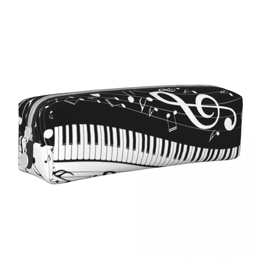 Piano music note pencil case
