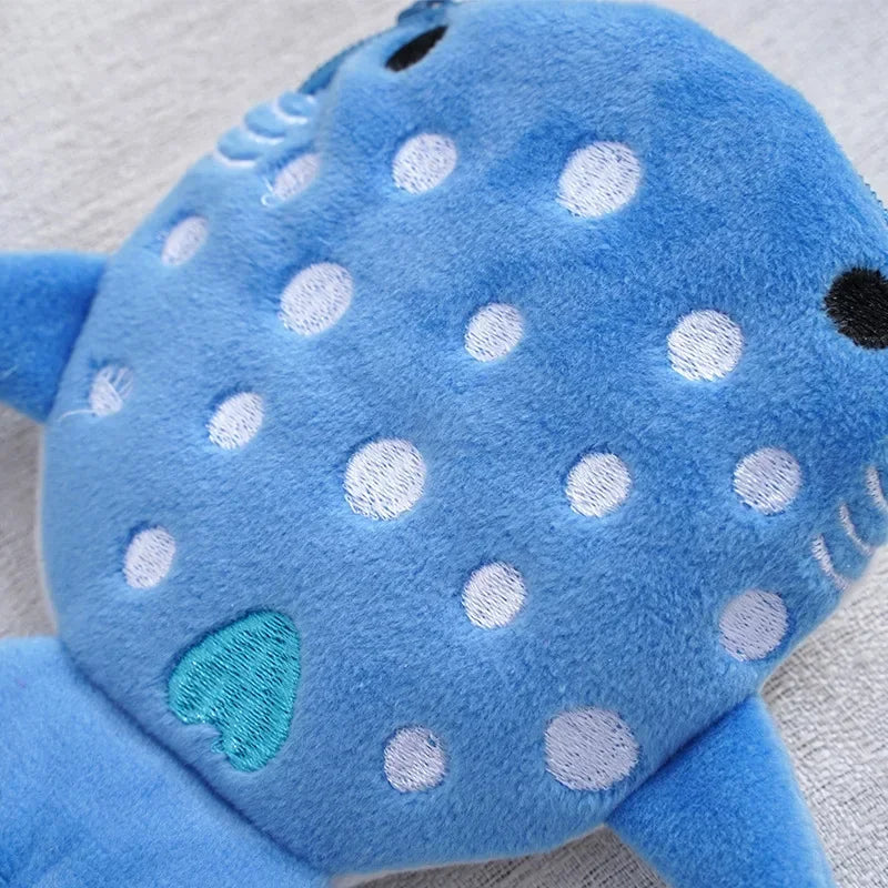 Blue shark mini pouch