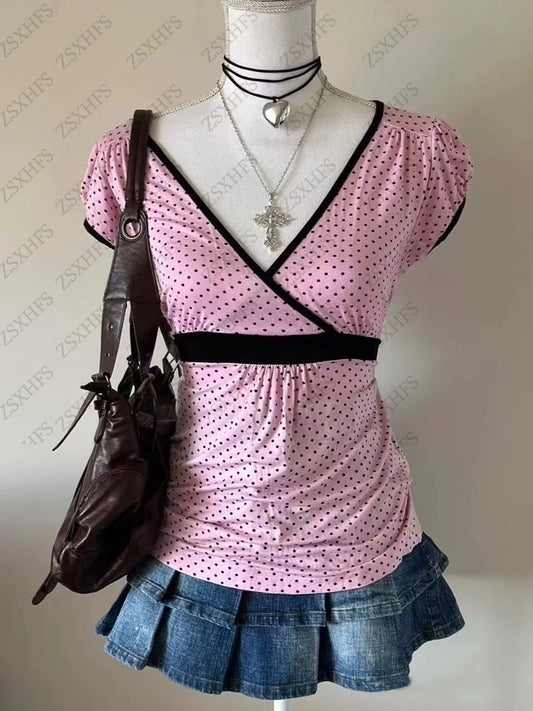 Polka dot babydoll