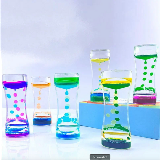 Frutiger aero bubbler hourglass decoration