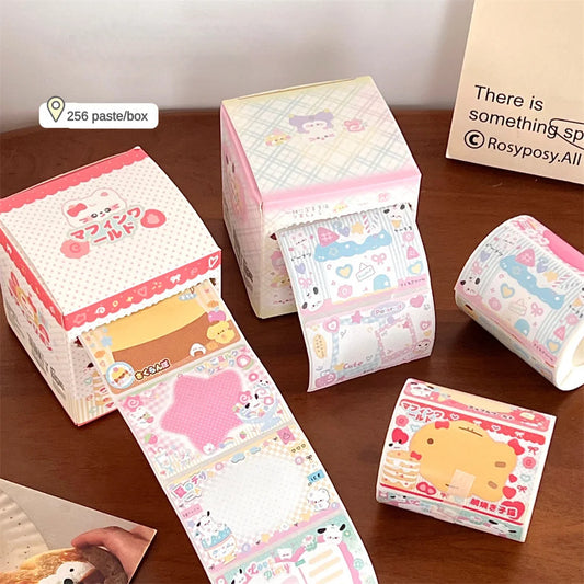 256 pcs/box Cartoon Cute Pull Out memo pads