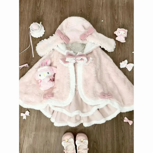 Pink kawaii heart furrr set