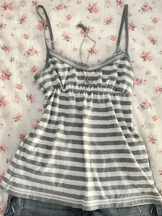 Cute Striped Downtown Top