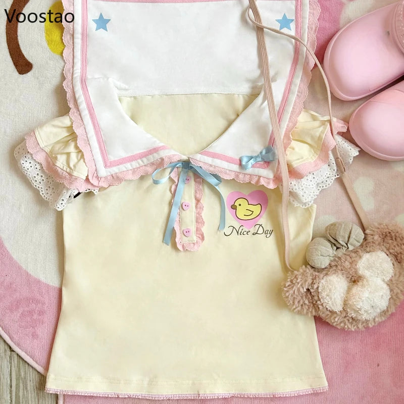 Kawaii sweet duck top