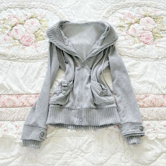grey downtown hoodie