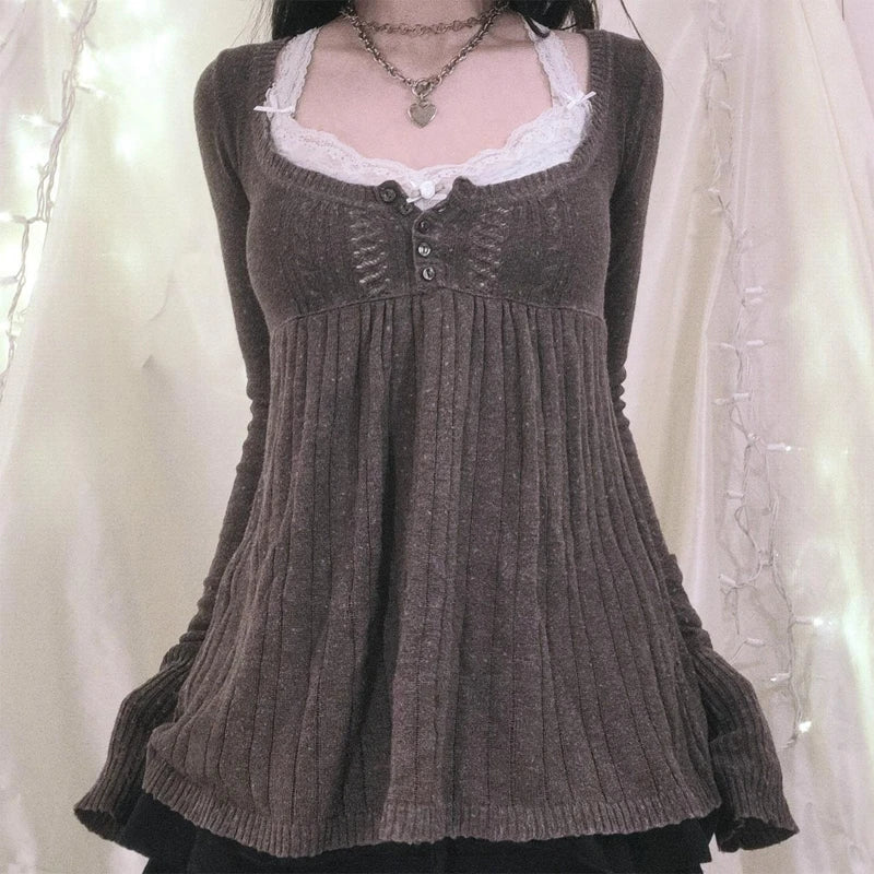 Downtown soft layering fall sweater