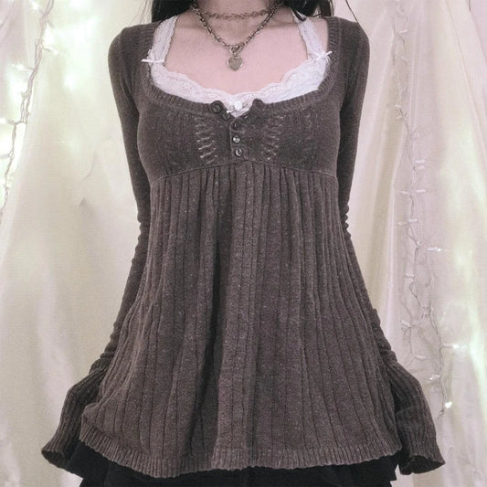 Downtown soft layering fall sweater