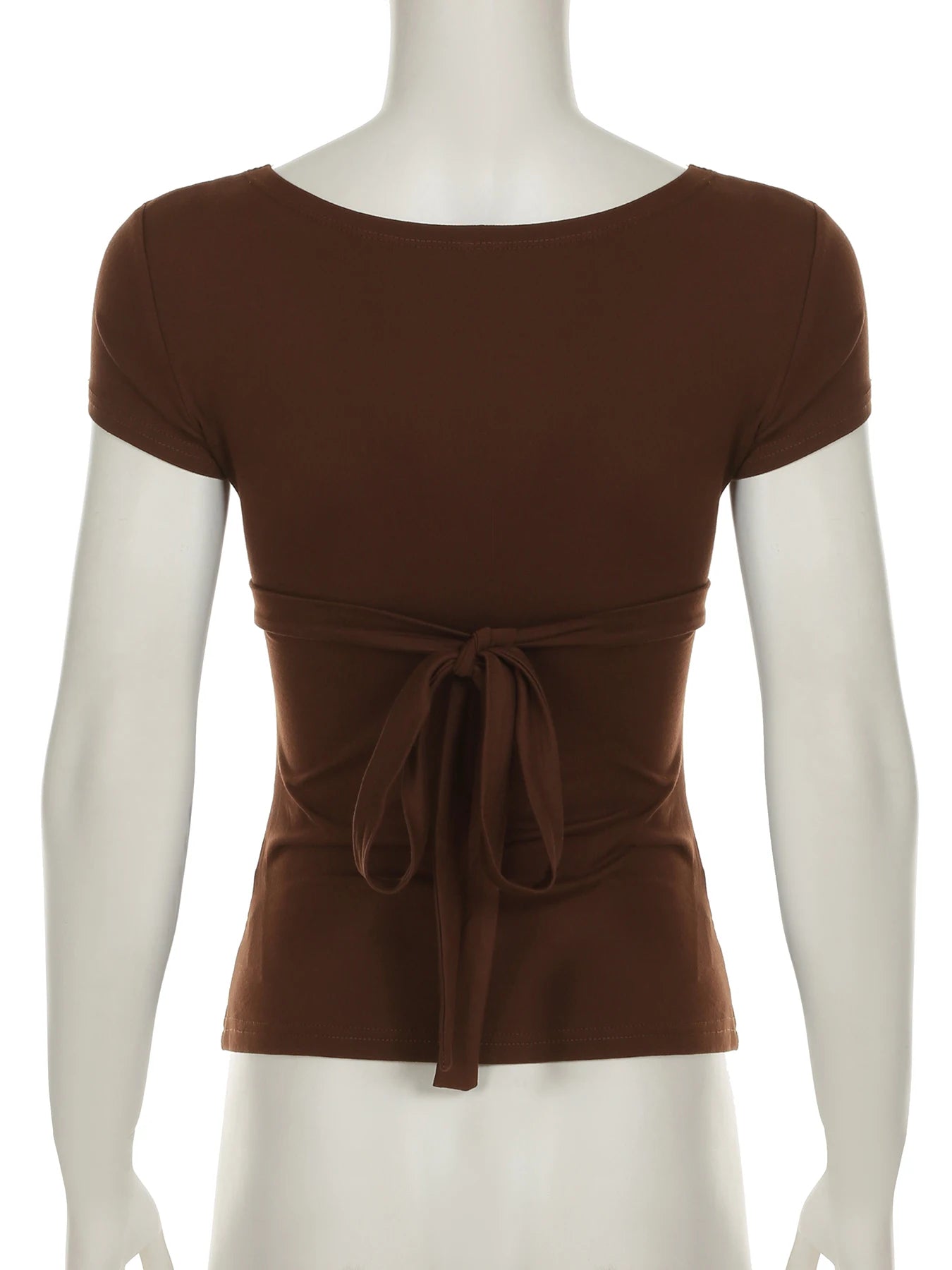 Brown blossom babydoll top
